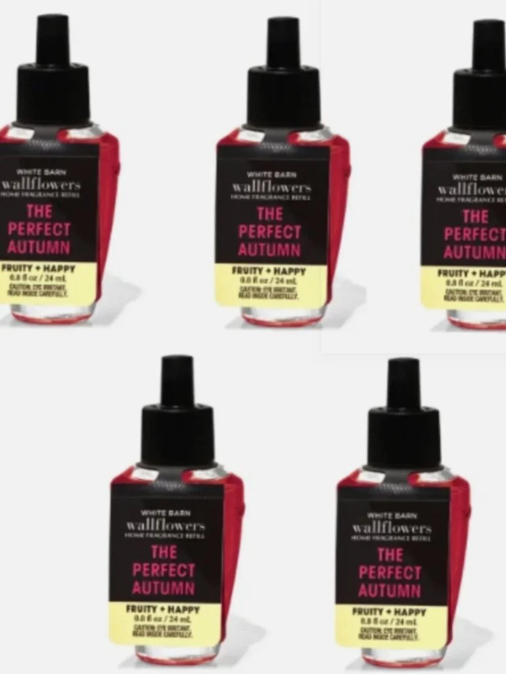 Bath and Body Works The Perfect Autumn Wallflower Fragrance‎ Refills Lot of 5
